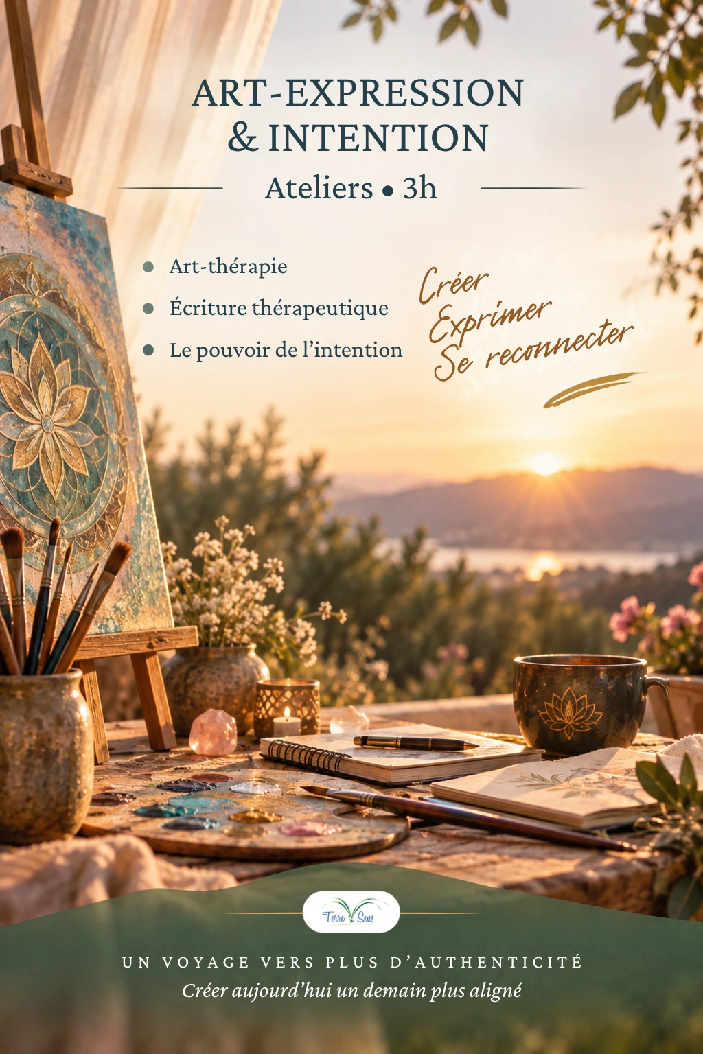 Atelier Art-expression et Intention de 3h : créer, exprimer, se reconnecter